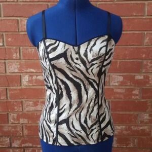 TAKARA | Zebra Animal Camisole Bustier Juniors Large